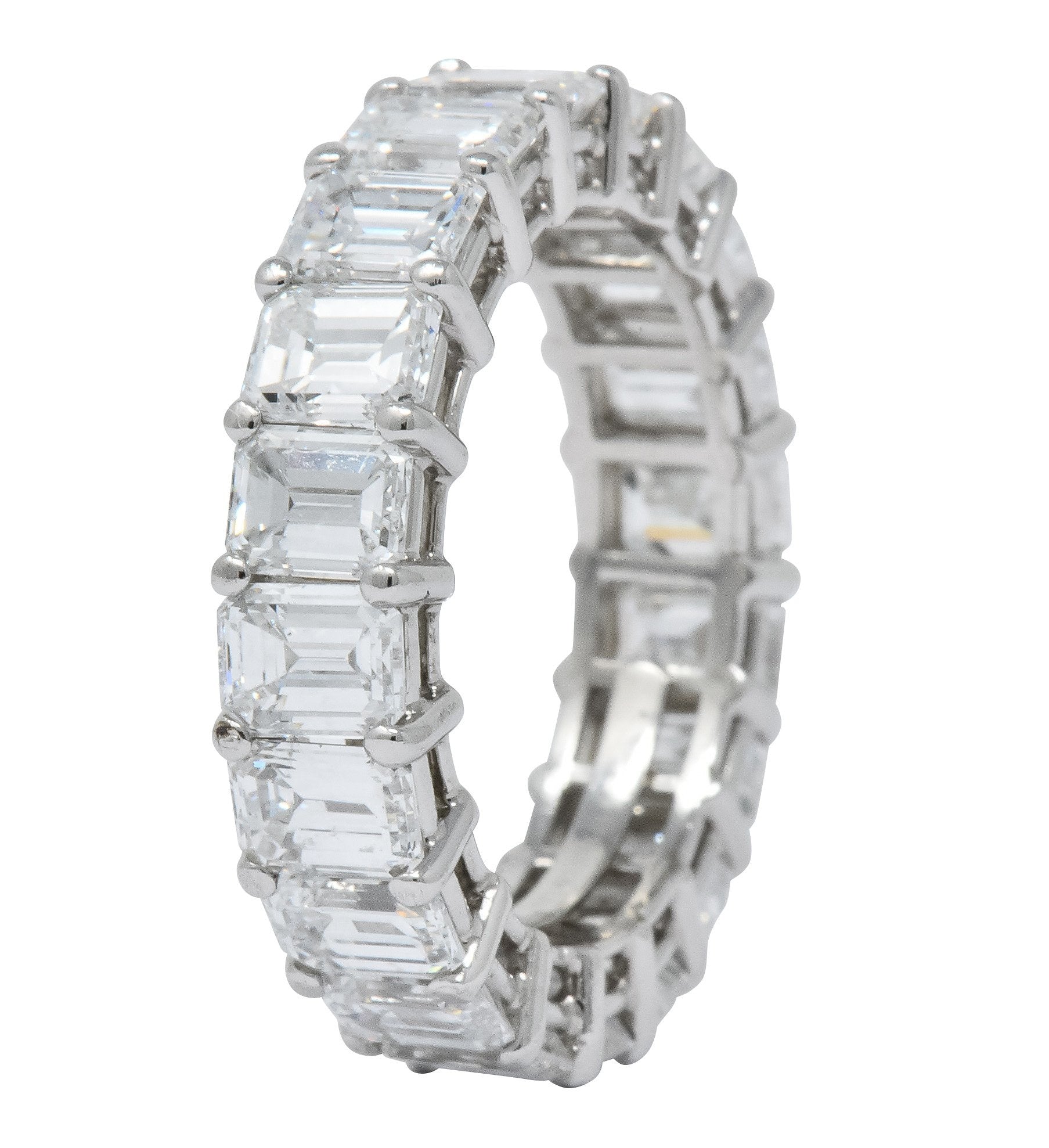 Tiffany & Co. 7.50 CTW Diamond Platinum Eternity Band Ring - Wilson's Estate Jewelry