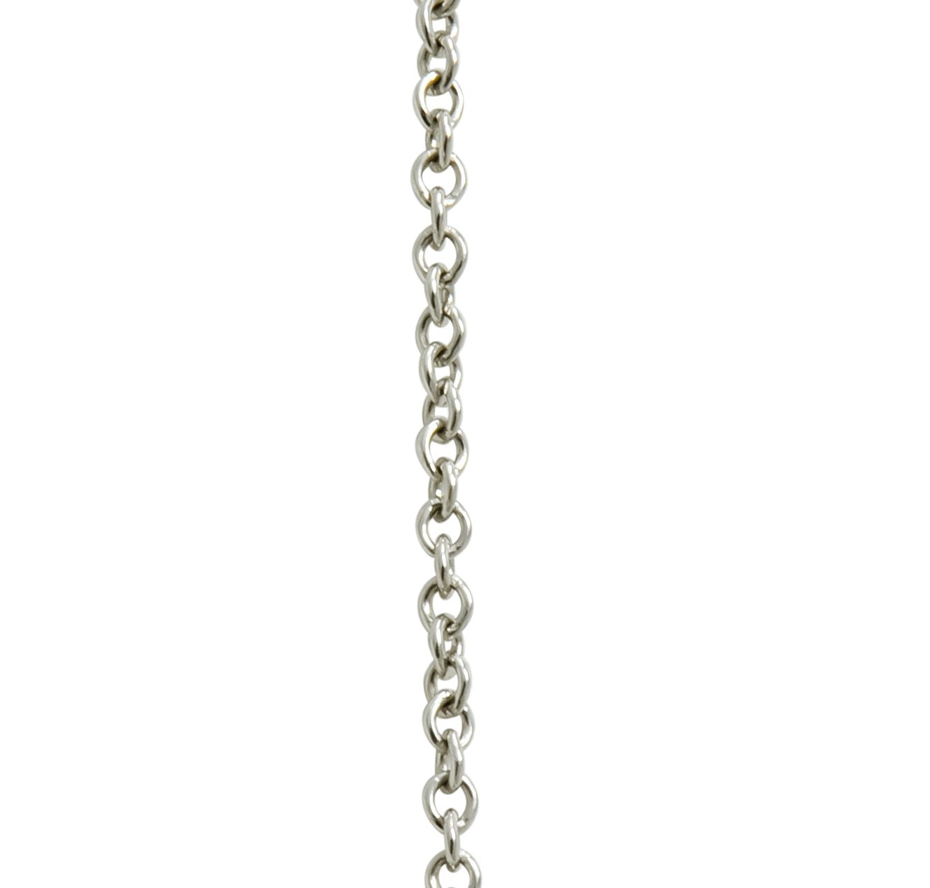 Tiffany & Co. Contemporary 0.95 CTW Sapphire Platinum Star Drop Necklace - Wilson's Estate Jewelry