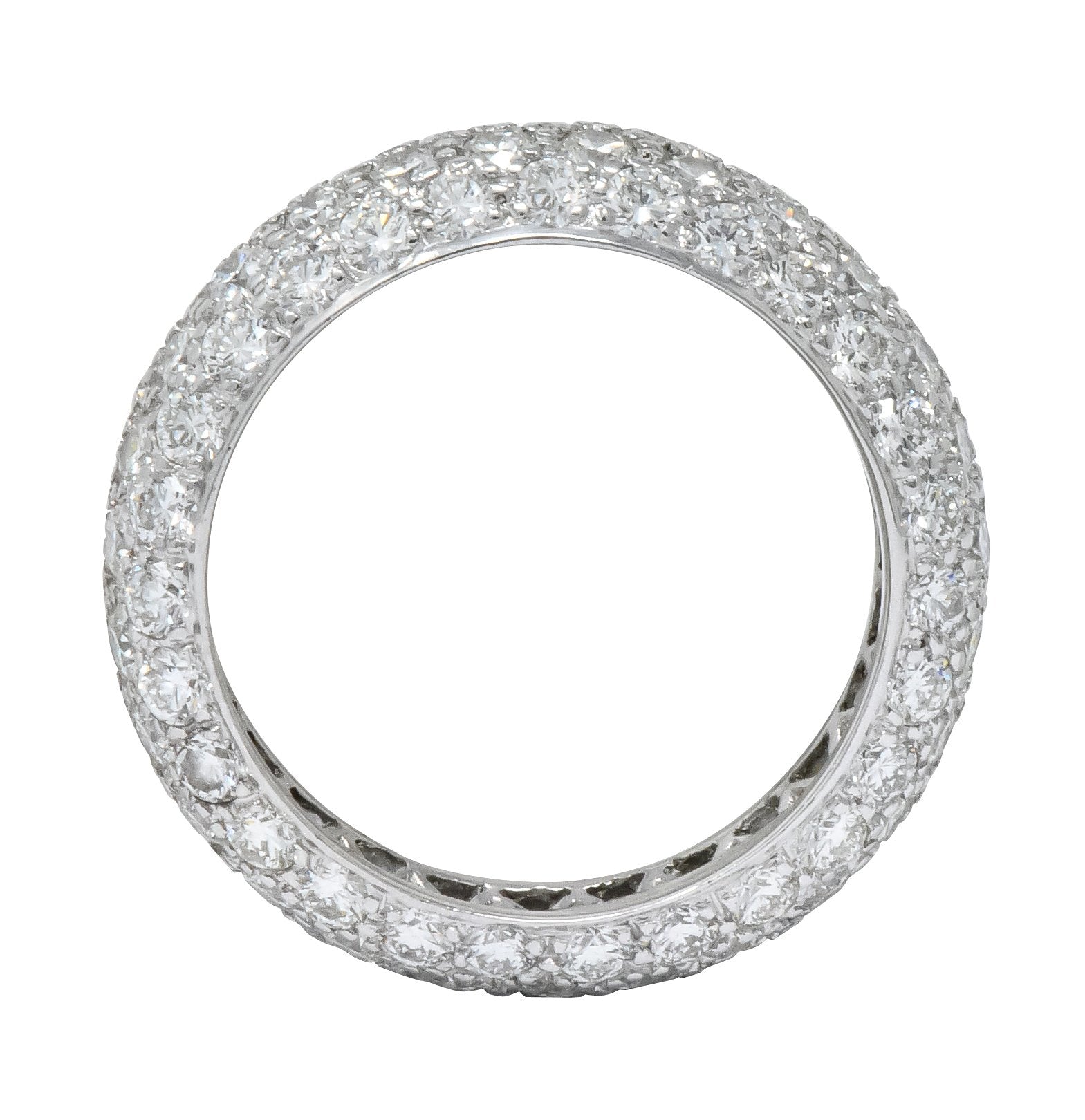 Tiffany & Co. Contemporary 3.00 CTW Diamond Platinum Etoile Eternity Band Ring - Wilson's Estate Jewelry