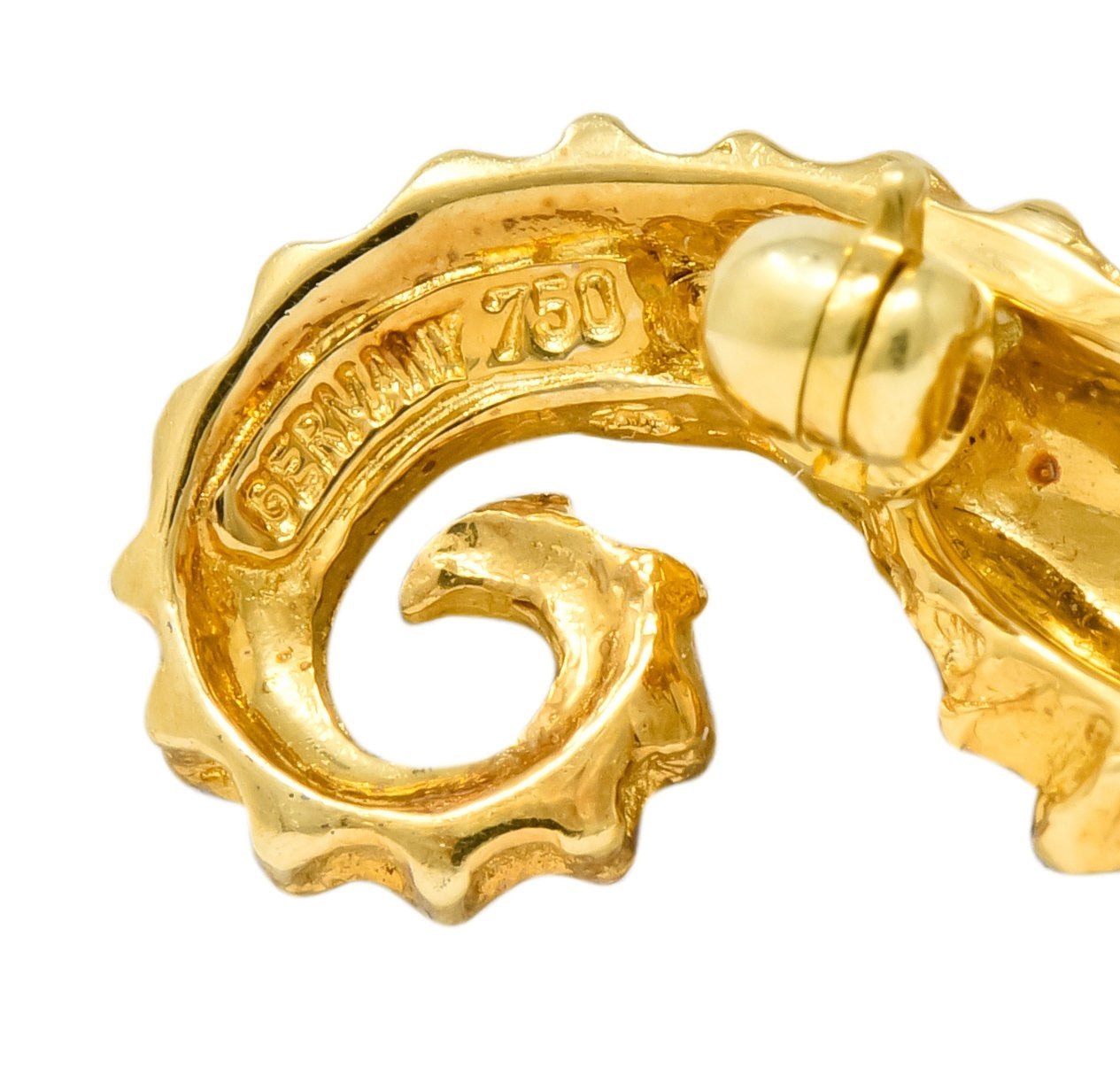 Tiffany & Co. Diamond 18 Karat Gold Seahorse Brooch - Wilson's Estate Jewelry