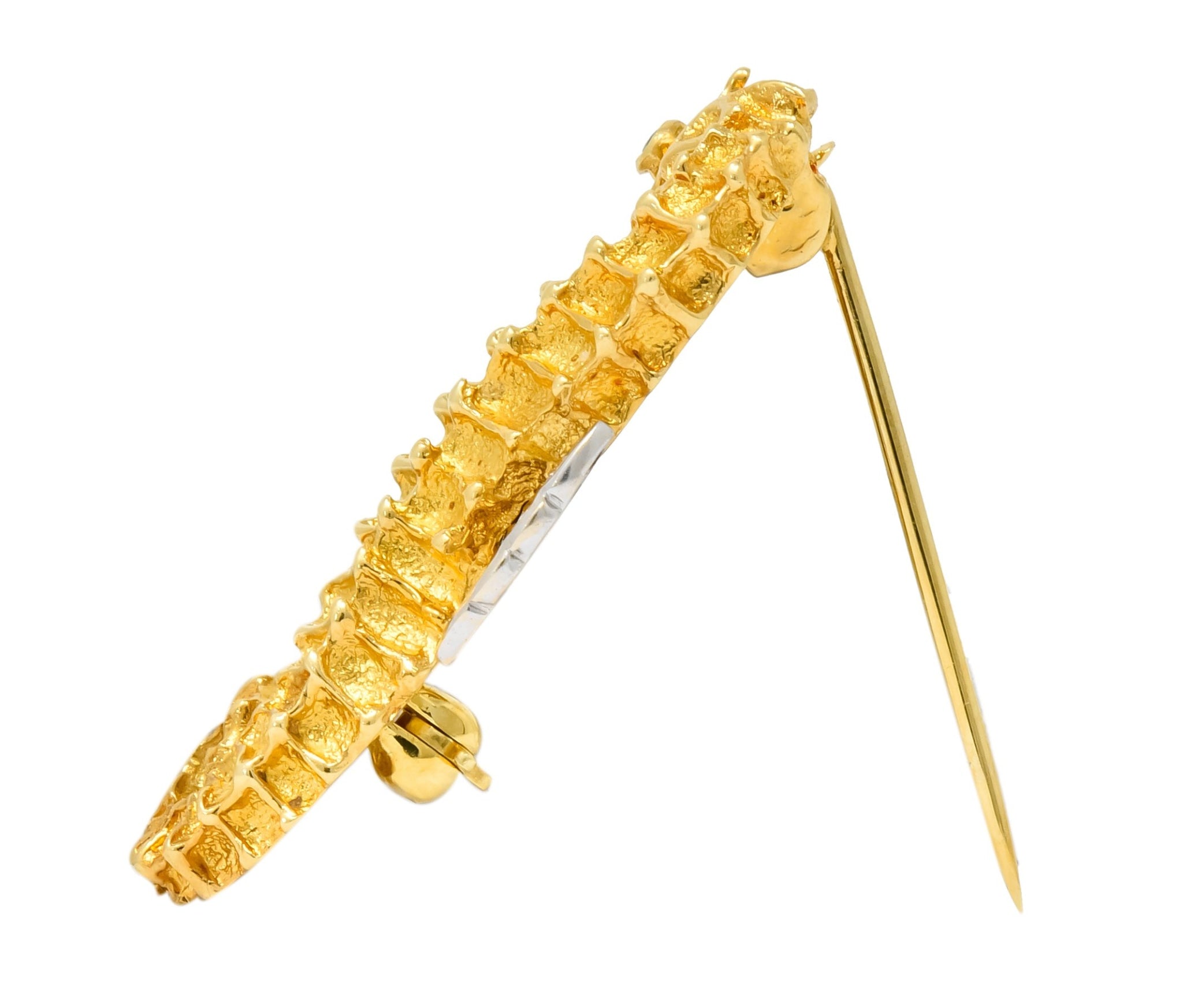 Tiffany & Co. Diamond 18 Karat Gold Seahorse Brooch - Wilson's Estate Jewelry
