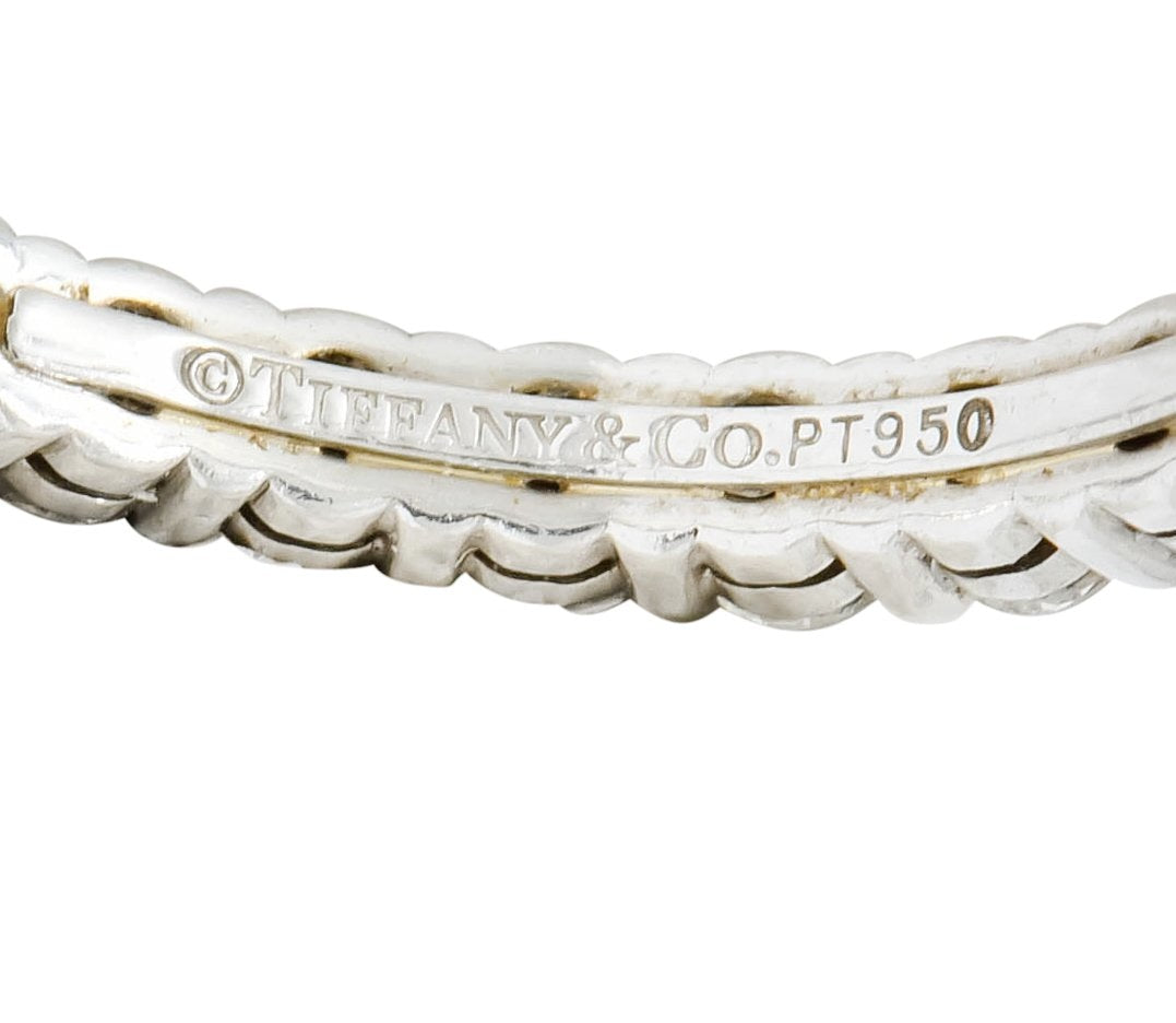 Tiffany & Co. Diamond Platinum Wedding Stacking Eternity Band Ring - Wilson's Estate Jewelry