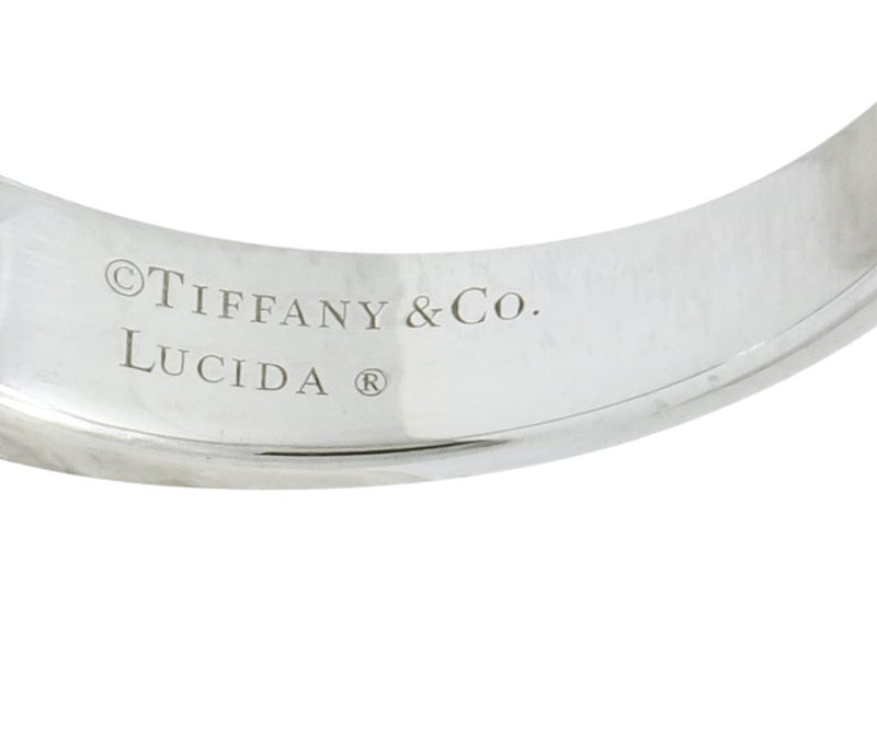 Tiffany & Co. Lucida Diamond Platinum Anniversary Stacking Band Ring - Wilson's Estate Jewelry