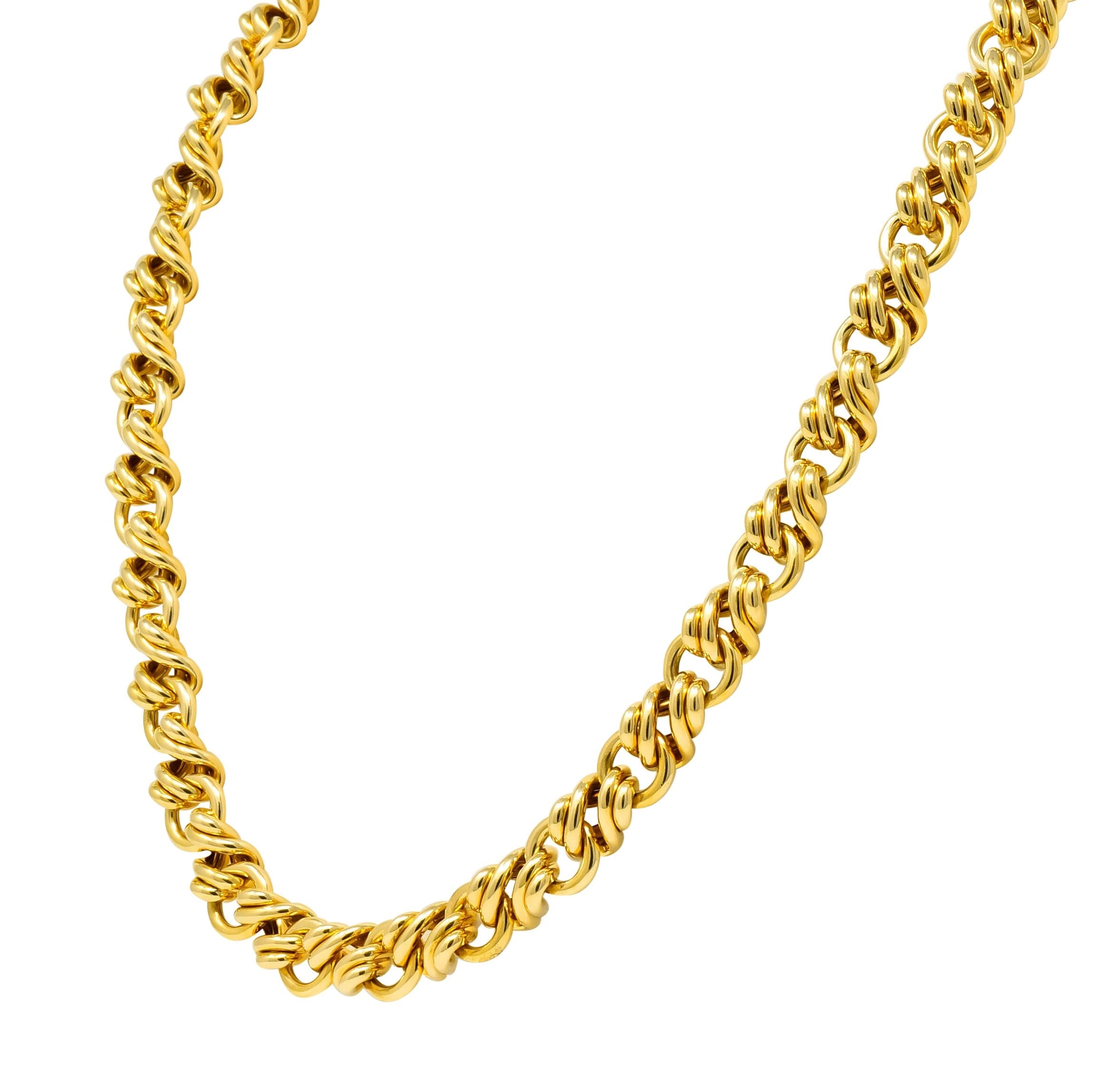 Tiffany & Co. Vintage 18 Karat Yellow Gold Substantially Linked Chain Necklace - Wilson's Estate Jewelry
