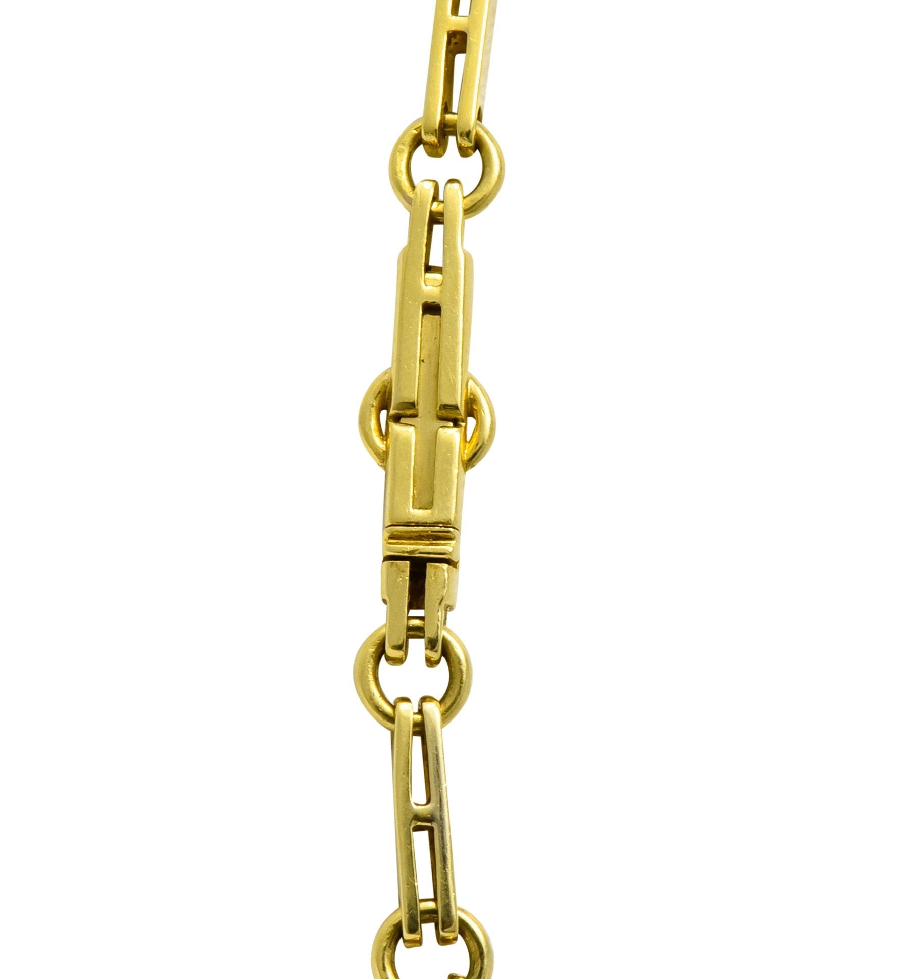 Victorian 7.95 CTW Diamond Ruby Pearl 18 Karat Gold Fringe Necklace - Wilson's Estate Jewelry