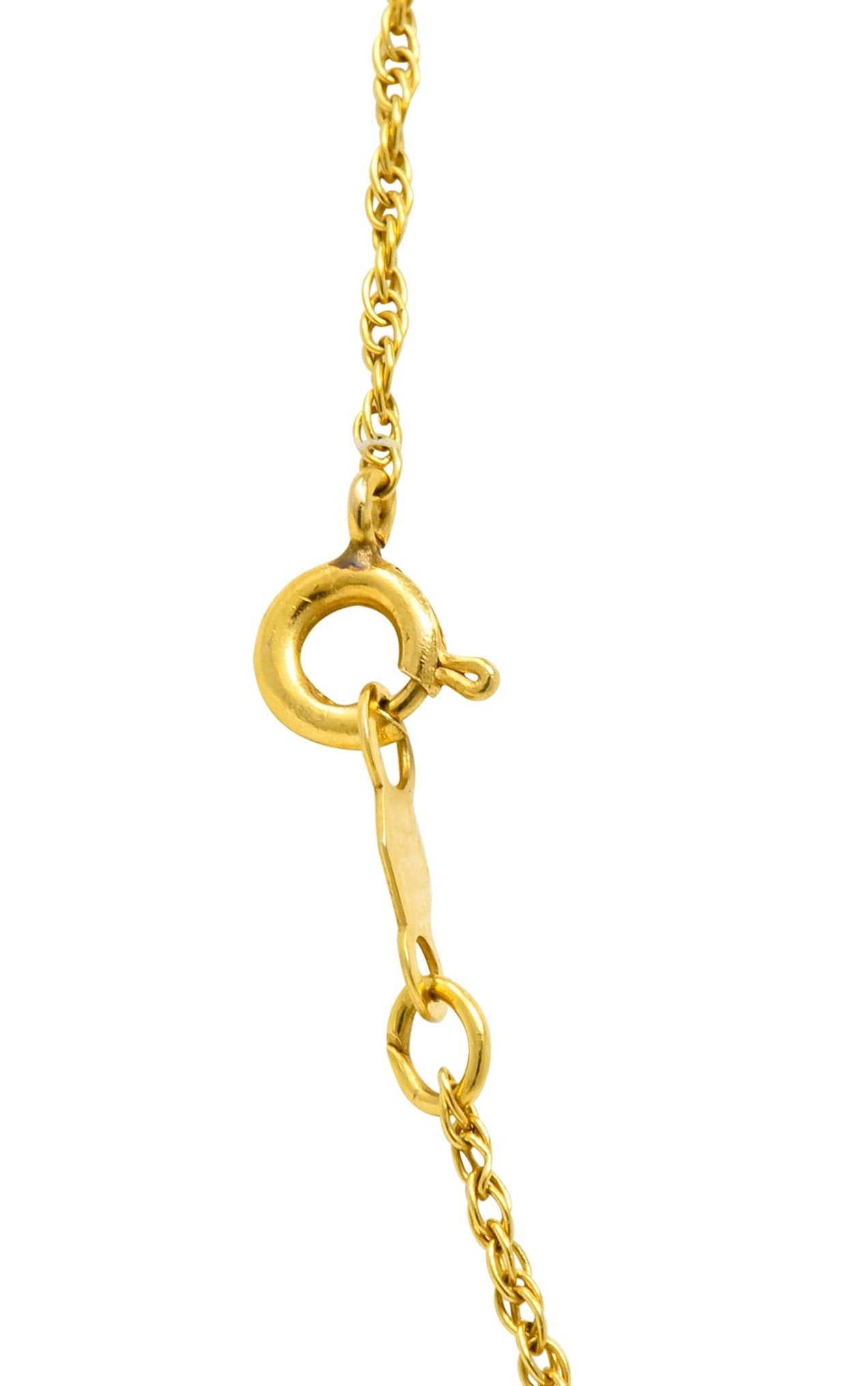 Victorian Amethyst 14 Karat Gold Acorn Pendant Necklace - Wilson's Estate Jewelry