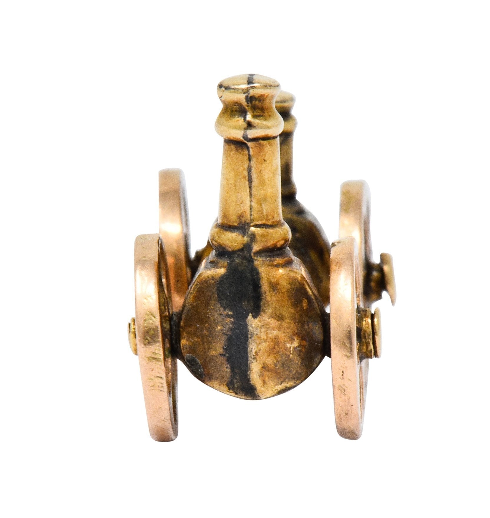 Victorian Articulated 18 Karat Gold Royal George Steam Engine Charm - Wilson's Estate Jewelry