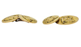 Victorian B.K. & Co. 14 Karat Gold Cufflinks Wilson's Estate Jewelry