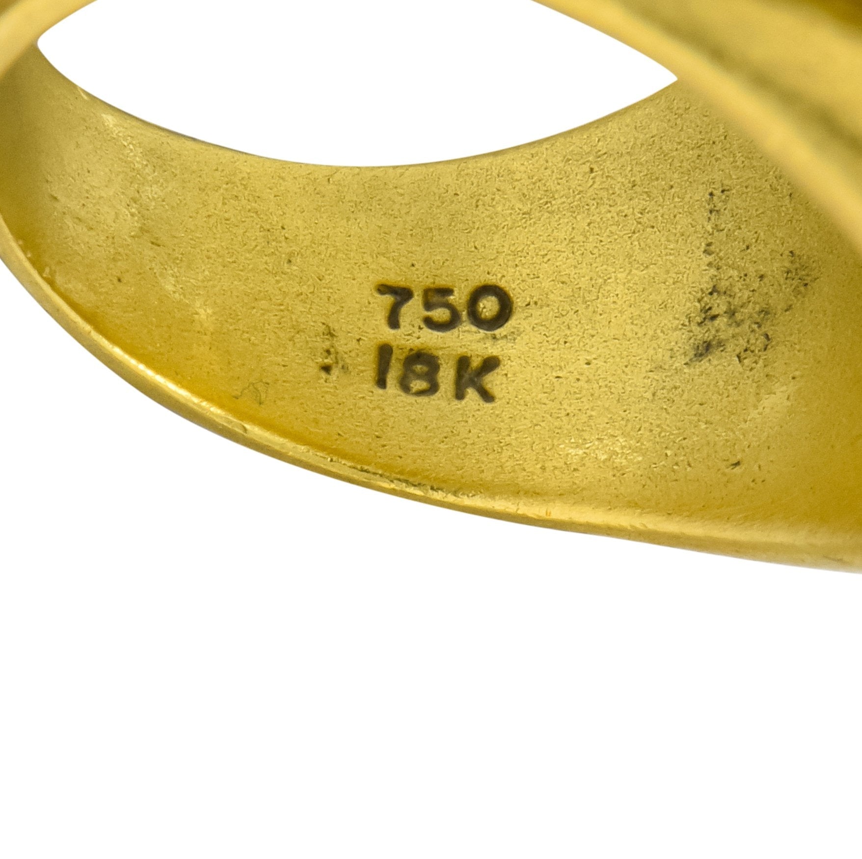 Vintage 1986 Kieselstein Cord Carnelian 18 Karat Gold Signet Ring - Wilson's Estate Jewelry
