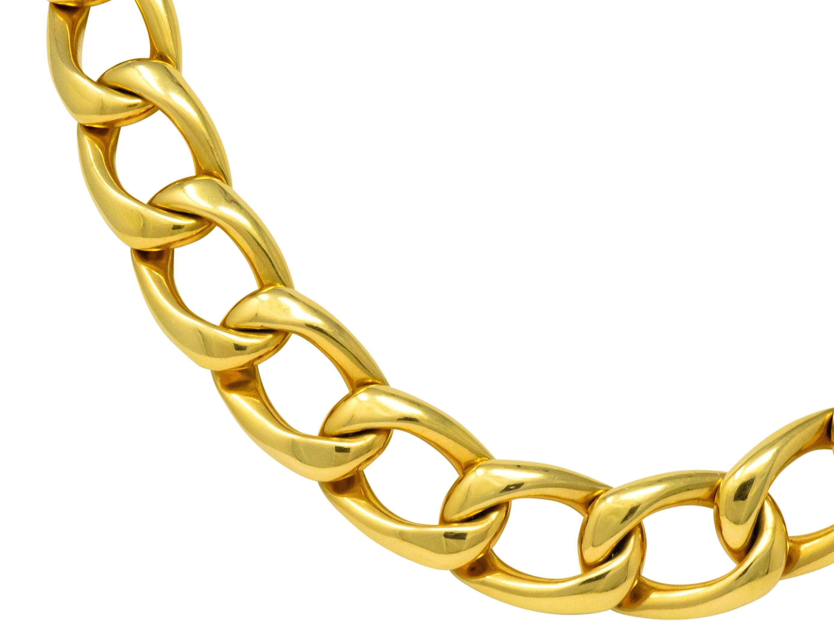 Vintage Unisex 18 Karat Gold 18 Inch Curb Chain Necklace - Wilson's Estate Jewelry